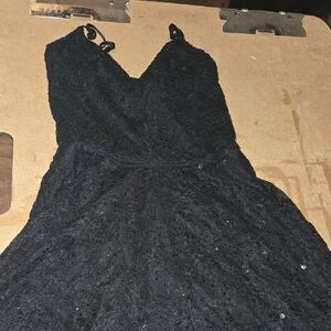 Windsor Elegant Black Sequin Dress